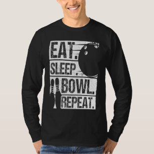 Bowling Ball Pin Bowler Strike Bowling Fanatic Bow T-Shirt