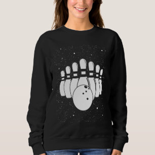 Bowling Ball Pin Bowler Strike Bowling Team Bowlin Sweatshirt