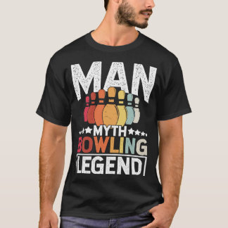 Bowling Ball Pin Bowler Strike Team Bowling Alley T-Shirt