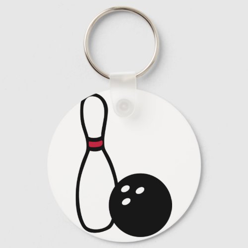 Bowling Ball Pin Keychain