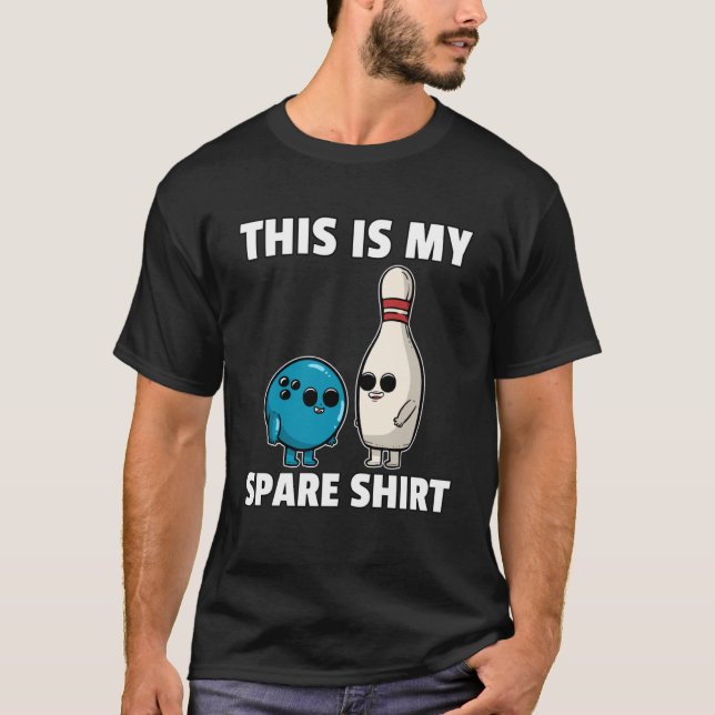 Bowling Ball  Pin Men Women Kids Youth Mom Alley   T-Shirt (Front)