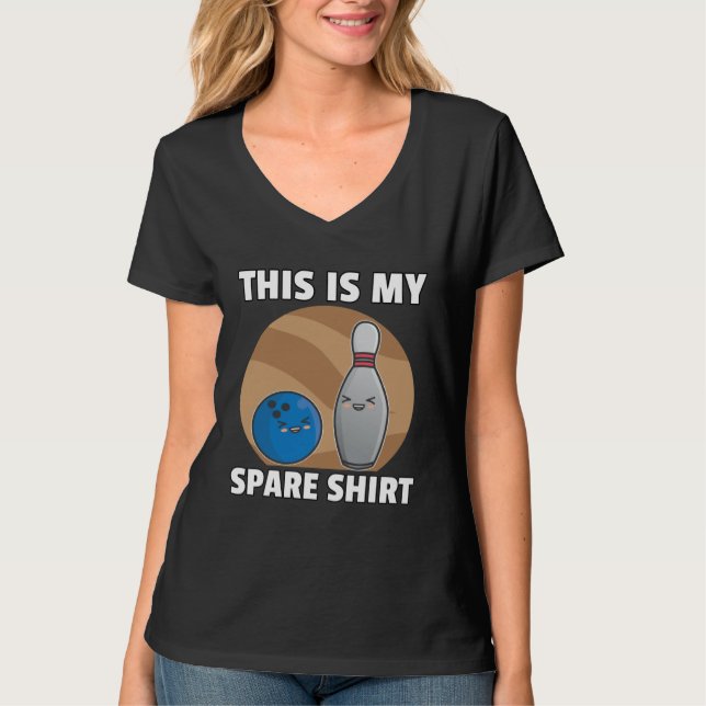 Bowling Ball  Pin Men Women Kids Youth Mom Alley T-Shirt (Front)