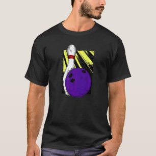 Bowling Ball Pin Pins Strike Spare Split 710 300 P T-Shirt