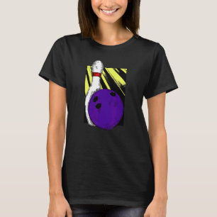 Bowling Ball Pin Pins Strike Spare Split 710 300 P T-Shirt
