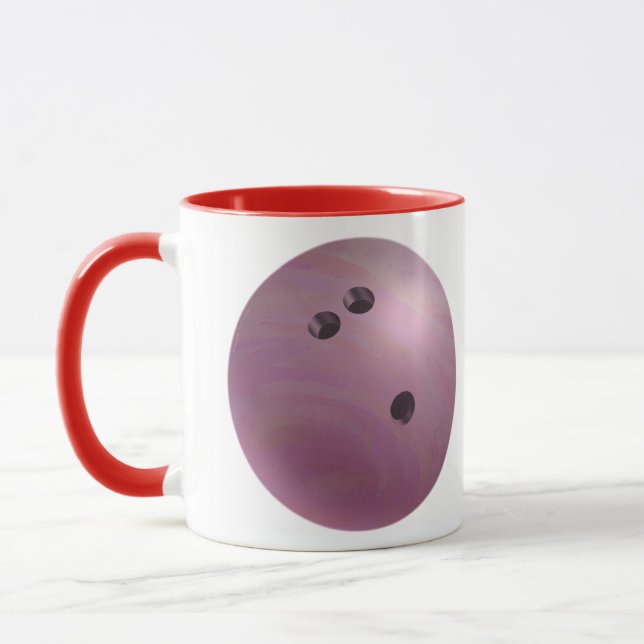 Bowling Ball Pink Mug (Left)