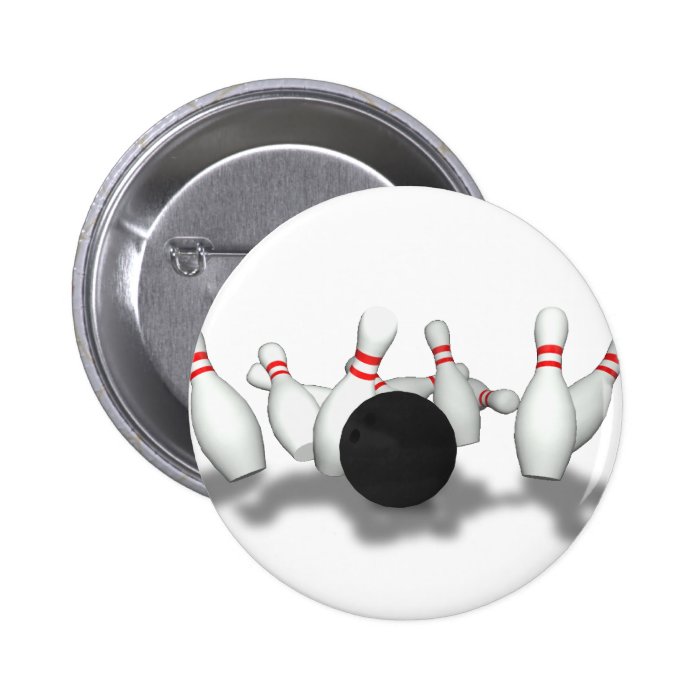 Bowling Ball & Pins 3D Model