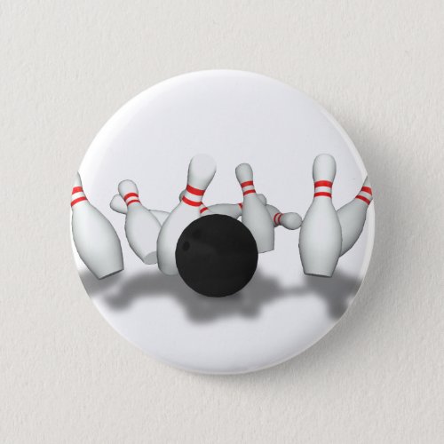 Bowling Ball  Pins 3D Model Button
