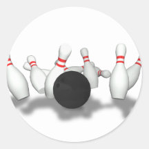 bowlers bowling pins decal bowling team league logo sticker Bowling Oval Decal