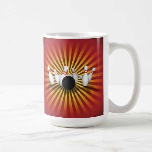 Bowling Ball  Pins 3D Model Coffee Mug