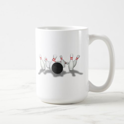 Bowling Ball  Pins 3D Model Coffee Mug