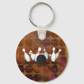 Bowling Ball & Pins: 3D Model: Keychain