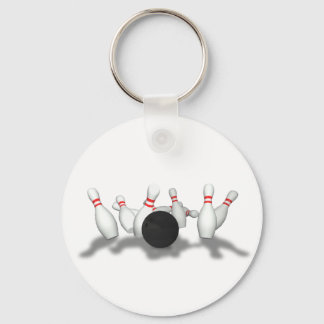 Bowling Ball & Pins: 3D Model: Keychain