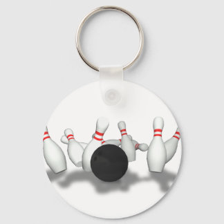 Bowling Ball & Pins: 3D Model: Keychain