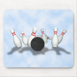 Bowling Ball & Pins: 3D Model: Mousepad