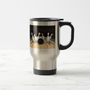 Bowling Ball & Pins: 3D Model: Travel Mug