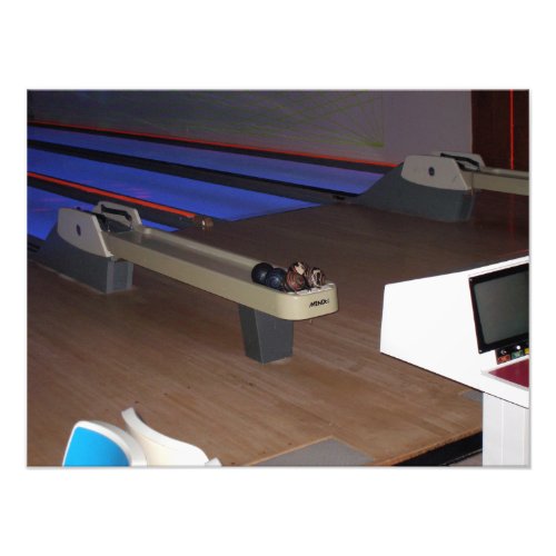 Bowling Ball Return in Canadian Bowling Alley Photo Print