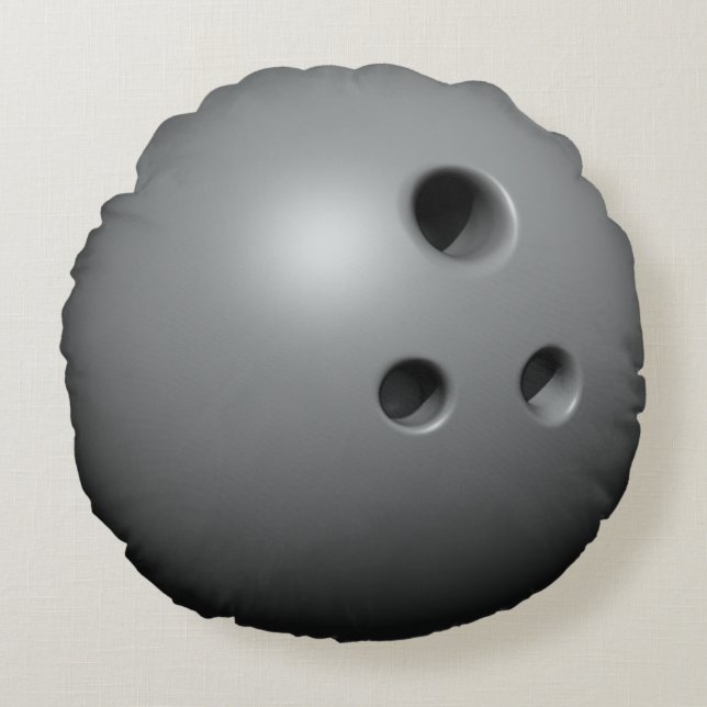 Bowling ball round pillow (Front)
