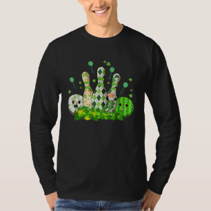 Bowling Ball Shamrock Leprechaun St Patricks Day B T-Shirt