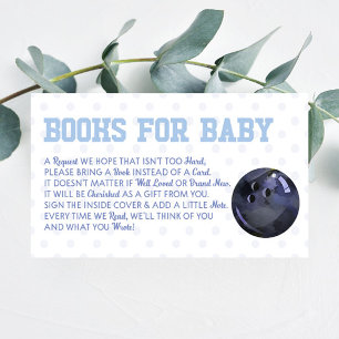 Bowling Ball Sport Baby Shower Books For Baby Card