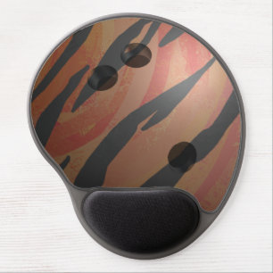 Bowling Ball Tiger Orange Gel Mouse Pad