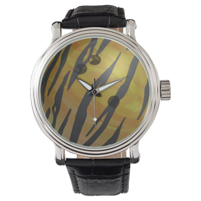 Bowling Ball Tiger Yellow Watch (Front)