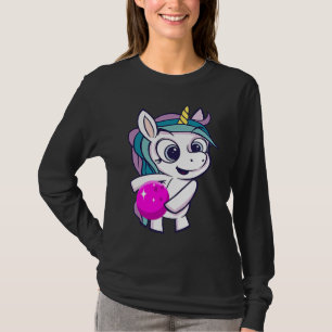 Bowling Ball Unicorn Bowling Team Strike Bowler Bo T-Shirt