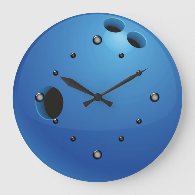Bowling Ball  Wall Clock (Front)
