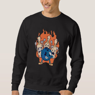 Bowling Balls Pins Sweatshirt