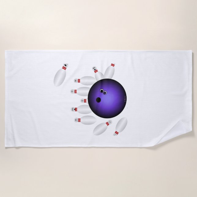 Bowling Beach Towel (Front)