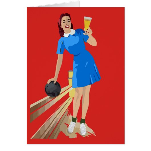 Bowling, Beer, Fun Cards (Front)