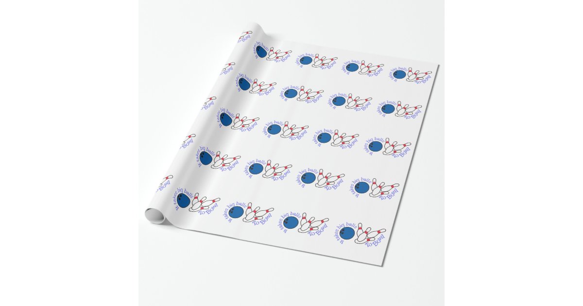 Bowling Big Balls Wrapping Paper Zazzle