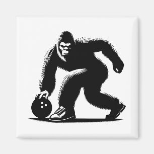 Bowling Bigfoot Magnet