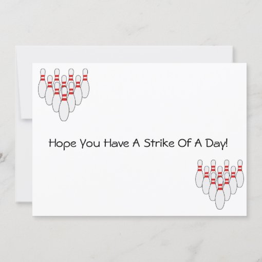 Bowling Birthday Card | Zazzle
