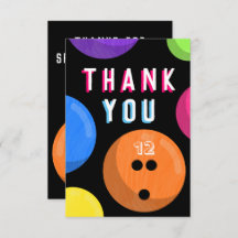 Bowling Birthday Party Cosmic Bowling Neon Orange