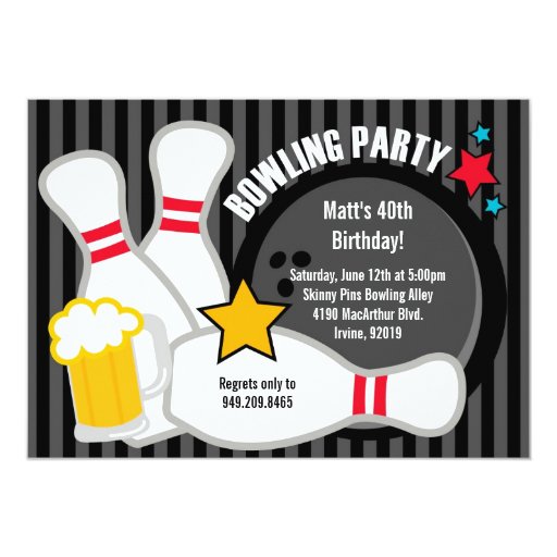 Bowling Phrases For Invitations 7