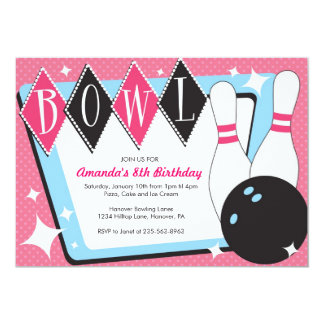 Ten Pin Bowling Party Invitations 10