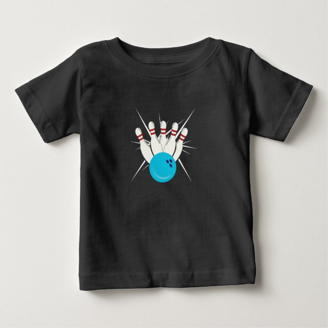Bowling Bliss Baby T-Shirt (Front)