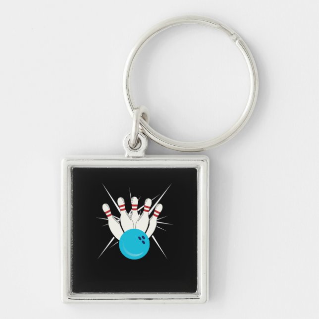 Bowling Bliss Keychain (Front)