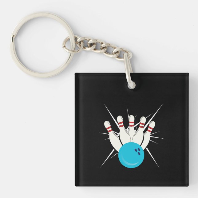 Bowling Bliss Keychain (Front)