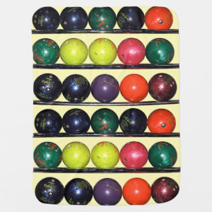 Bowling Blitz  Baby Blanket