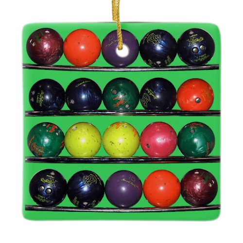 Bowling Blitz  Ceramic Ornament