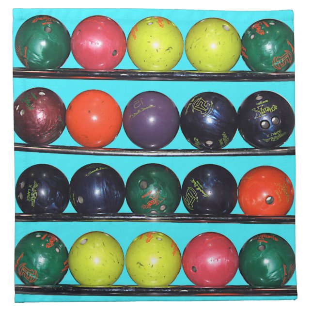 Bowling Blitz  Cloth Napkin (Front)