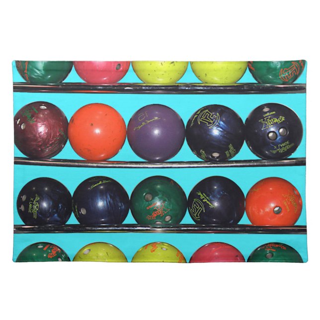 Bowling Blitz  Cloth Placemat (Front)