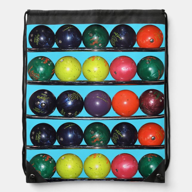 Bowling Blitz  Drawstring Bag (Front)