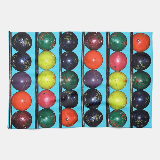 Bowling Blitz  Kitchen Towel (Horizontal)
