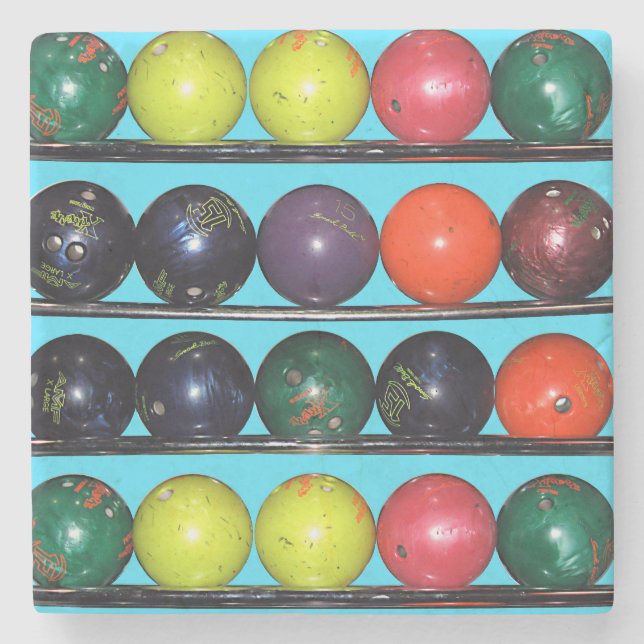 Bowling Blitz  Stone Coaster (Front)