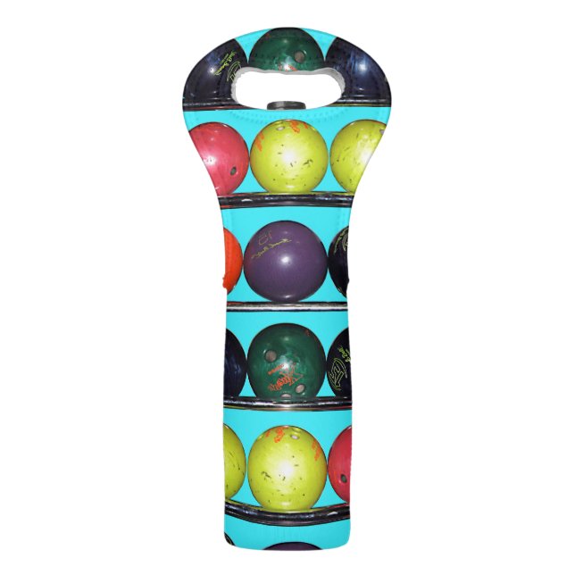 Bowling Blitz  Wine Bag (Front)
