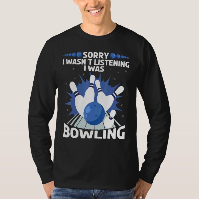 Bowling Bowler Spare Ten Pins T-Shirt (Front)