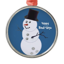 Bowling Bowlers Christmas Gifts Ornament