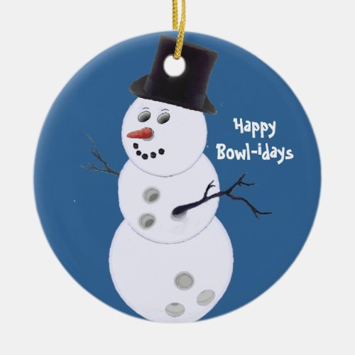 Bowling Bowlers Christmas Gifts Ornament